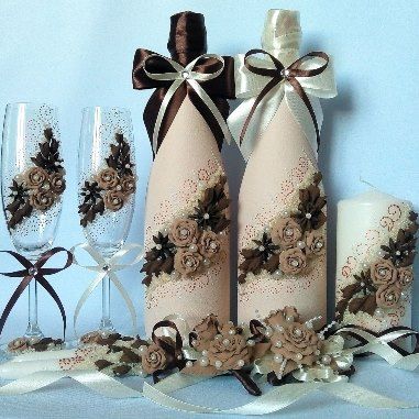 Свадебный набор в цвете кофе с шоколадом