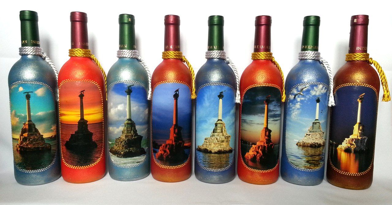 Подарочное вино с фото Севастополя